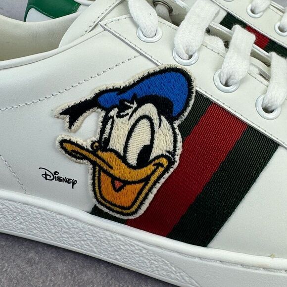 Gucci x Disney NIB Donald Duck Ace Web Low Top Sneakers - Picture 4 of 12